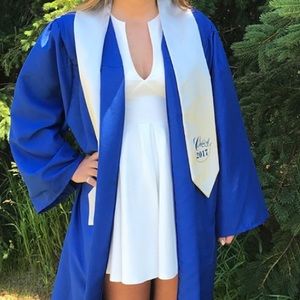White Graduation Mini Dress
